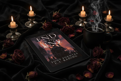 Atmospheric reading setup with End of The Line cover