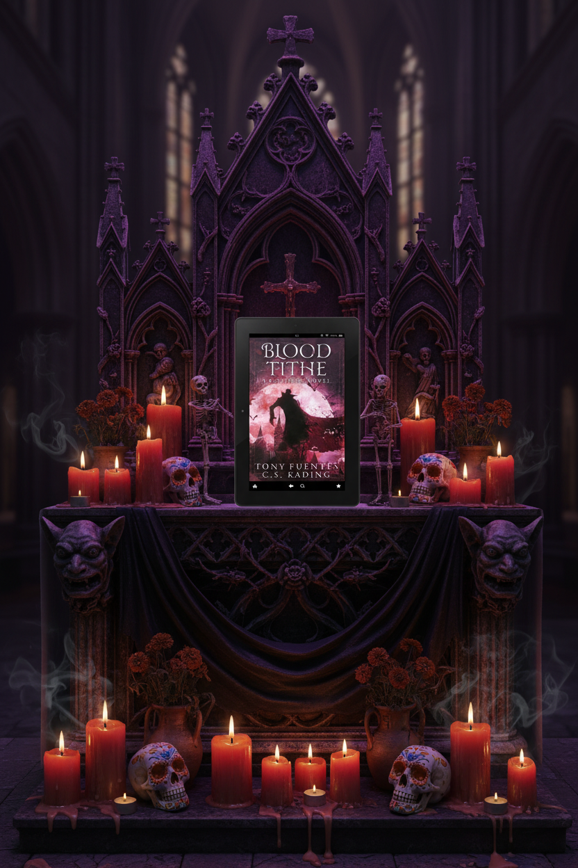 Blood Tithe altar mockup