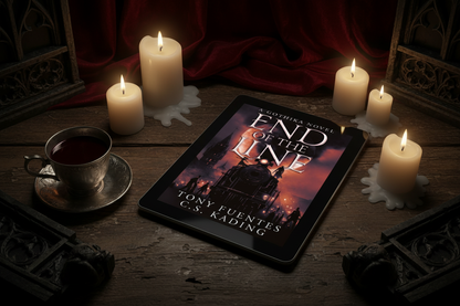 Gothic reading scene with End of The Line